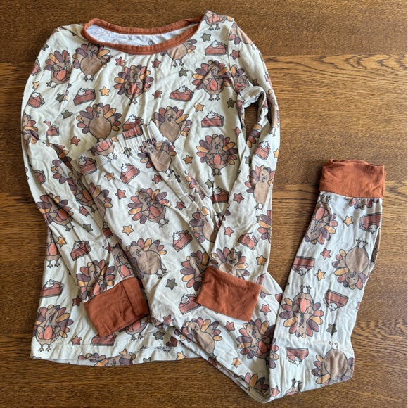 Caden Lane Turkey Treats Pajama Set - Picture 1 of 8